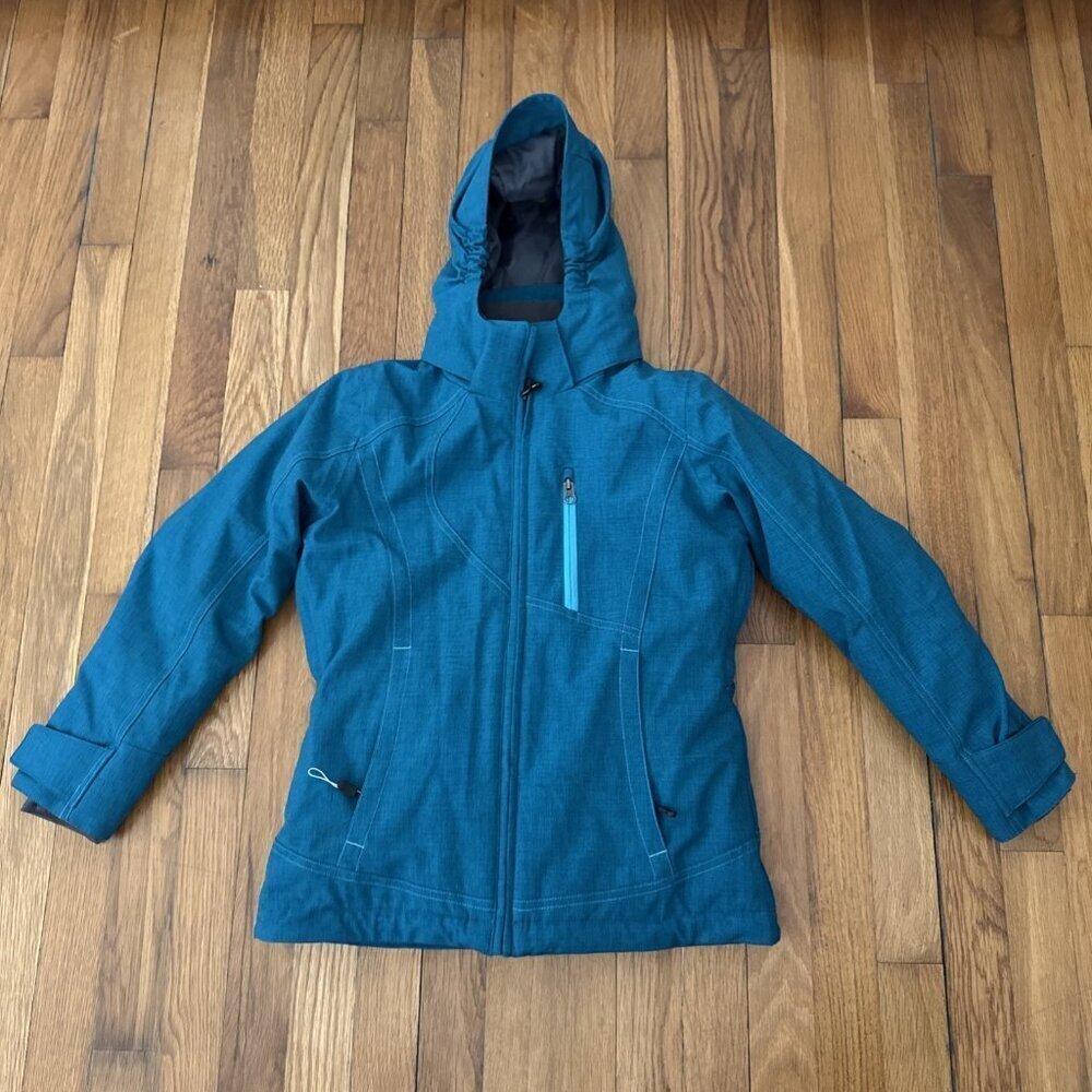 Boulder Gear Women’s Insulated Skis Jacket Hoodie Zip Pockets Green Size S